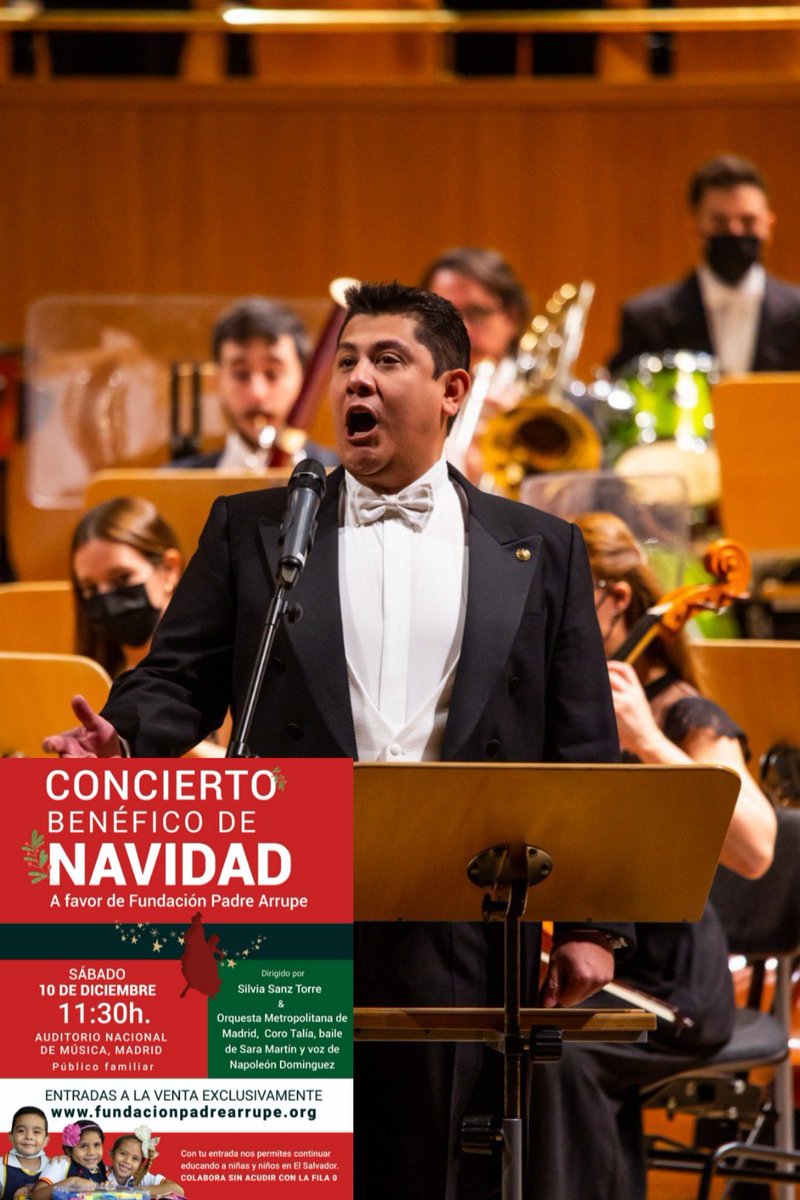 tenorsv's tweet photo. PRÓXIMA PRESENTACIÓN:
#concierto #benefico EN #madrid .
DÍA: 10 de diciembre.
https://t.co/WKbrrjdVJs
#madridcity #madridmola #madridsolidaria #navidad2022 #navidadenfamilia #navidadmadrid 
#cantantedeopera #auditorionacional #ElSalvador #napoleondominguez #opera #tenor https://t.co/cUWuA4bTRx