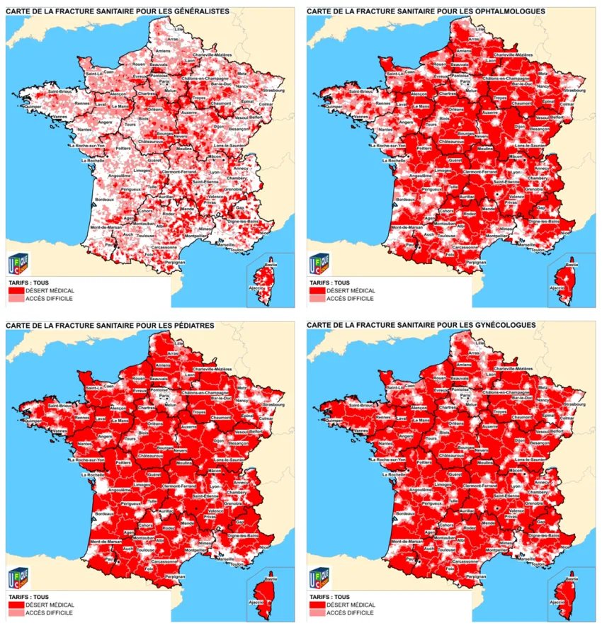 jaimelescartes's tweet photo. Cartes de la fracture sanitaire en France
#cartedefrance #cartographe #france #jaimelescartes #mapsarecool https://t.co/P6iZU6RFdL