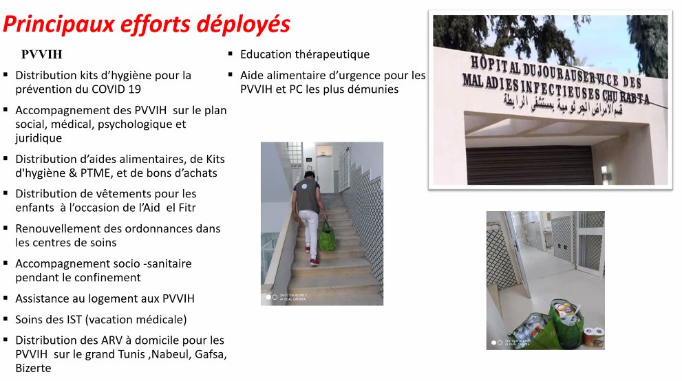 A reminder from ATL in Tunisia how they took care to the community throughout the COVID confinement.  CSO commitment to communities during this period is humbling.  <a href="/frontlineaids/">Frontline AIDS</a> #NADOUM partner to partner learning event.