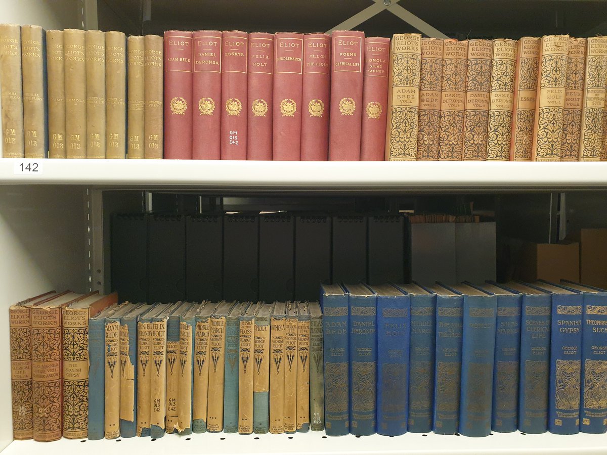 #ExploreYourArchive week has come to an end. For our final post, here is Archive Assistant Francesca’s favourite part – the George Eliot collection. 

These beautiful first editions date from 1860. What’s your favourite part of Coventry Archives?
#EYAYOurArchive