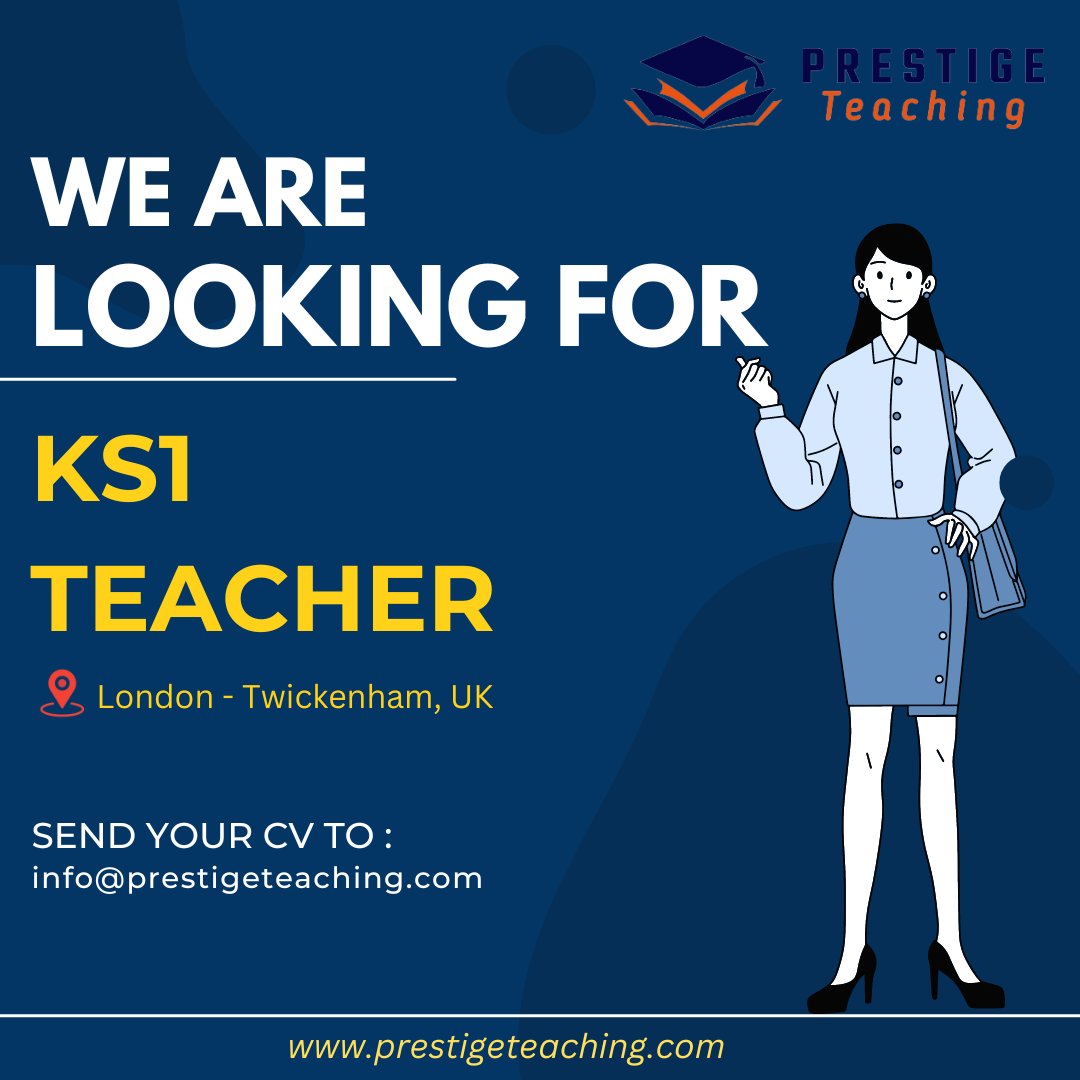 KS1 Teacher vacancy in London, Twickenham, United Kingdom

Drop us a message or Submit your CV to: info@prestigeteaching.com