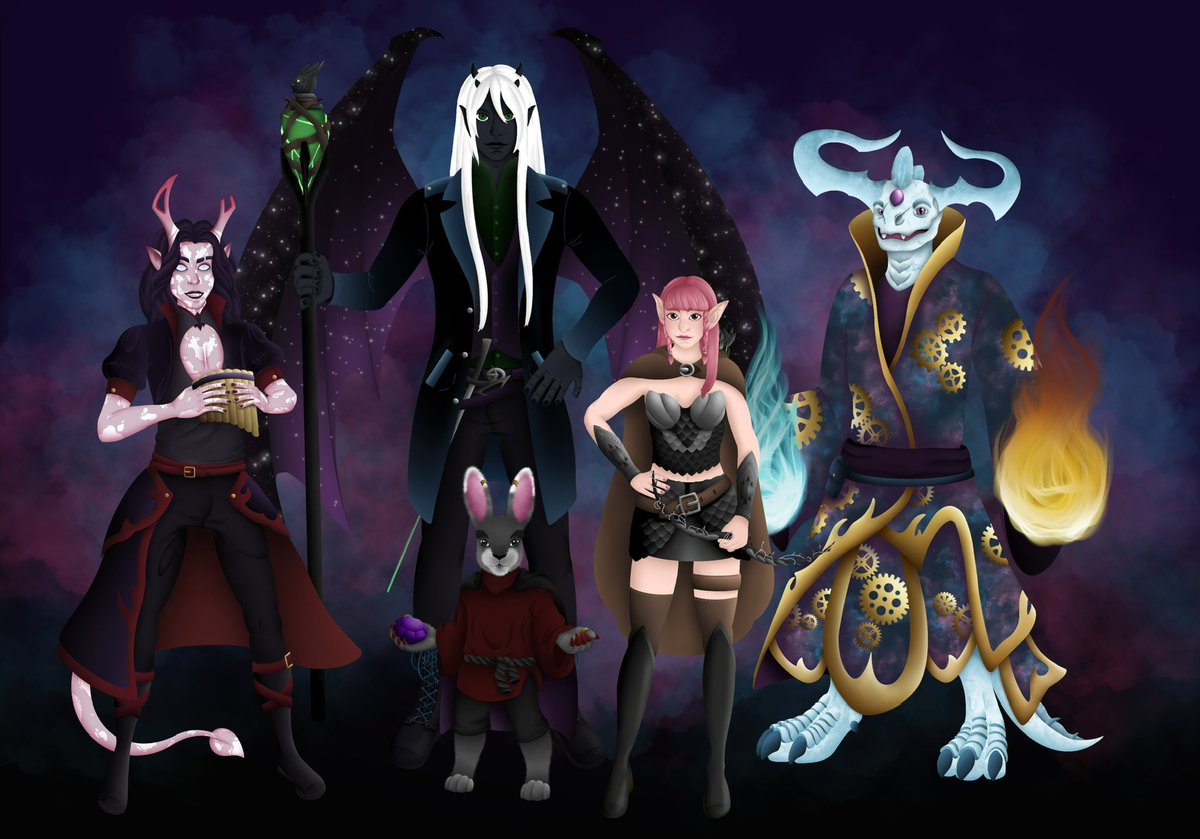 DansdoO's tweet photo. The Bumblefucks - A chaotic DnD party that went “Whoops, all casters!”

#DnD #DnDcharacter #dndparty #commissionsopen https://t.co/LXgunULEcs