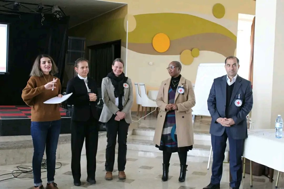 AzRedCrescent's tweet photo. #AzRCS-#ICRC Partnership 2022 End-of-year review event took place today aimed to review of the implementation of the activities within "Operational Partnership Agreement", identifying progress/challenges encountered &amp; possible solutions, through a collective exercise. https://t.co/9vPDZKQ6zj