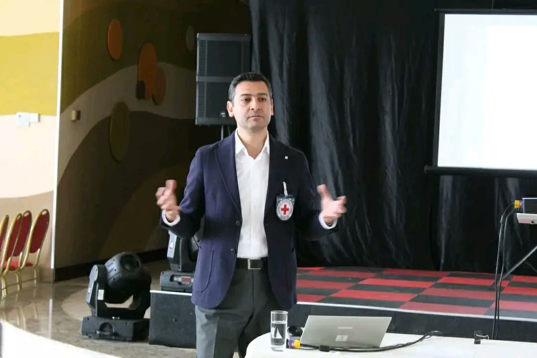 AzRedCrescent's tweet photo. #AzRCS-#ICRC Partnership 2022 End-of-year review event took place today aimed to review of the implementation of the activities within "Operational Partnership Agreement", identifying progress/challenges encountered &amp; possible solutions, through a collective exercise. https://t.co/9vPDZKQ6zj