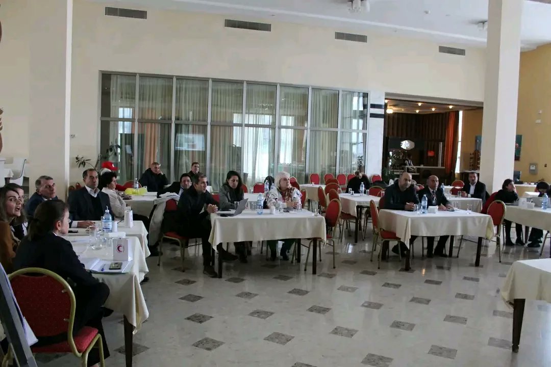 AzRedCrescent's tweet photo. #AzRCS-#ICRC Partnership 2022 End-of-year review event took place today aimed to review of the implementation of the activities within "Operational Partnership Agreement", identifying progress/challenges encountered &amp; possible solutions, through a collective exercise. https://t.co/9vPDZKQ6zj