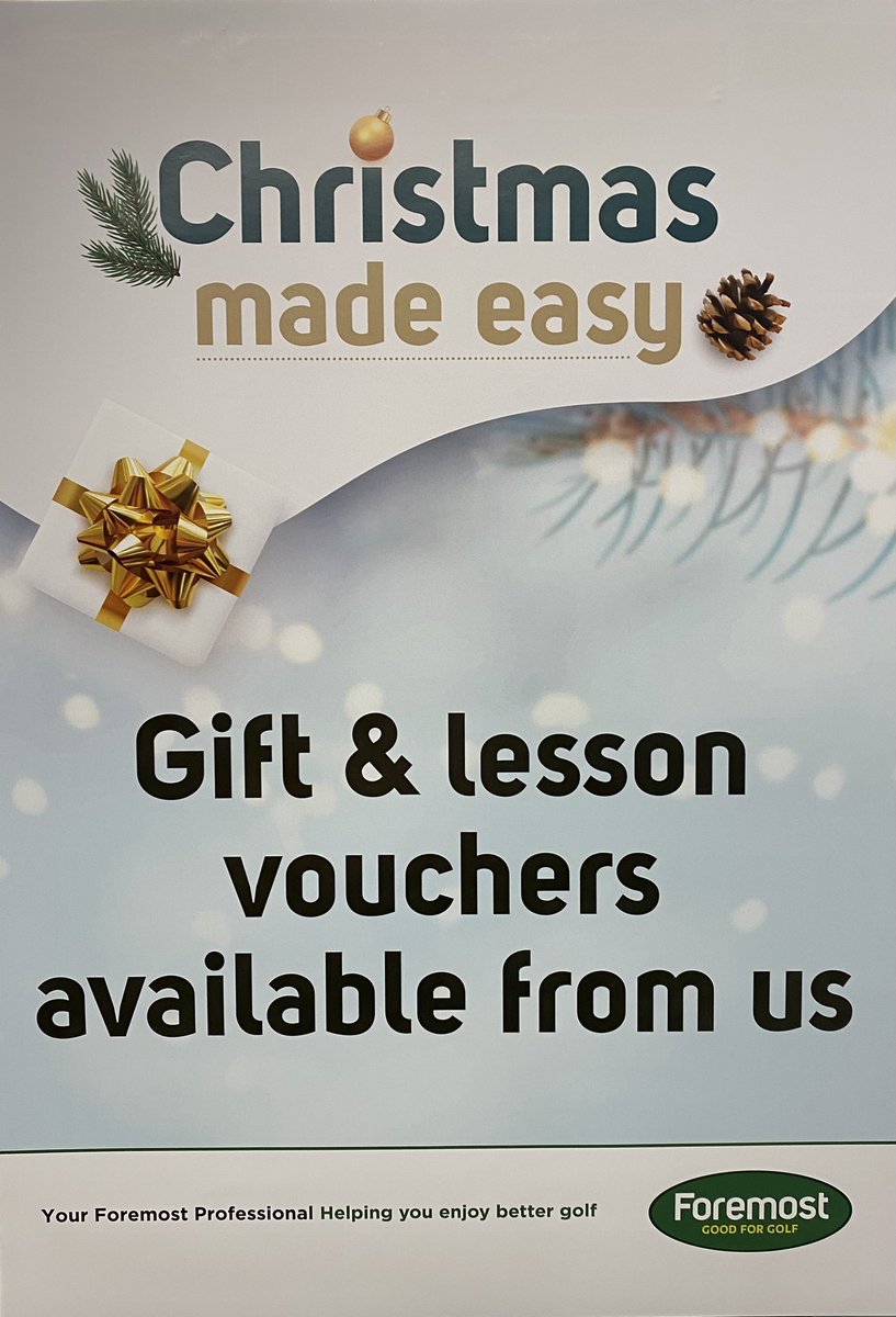 We would like to make your Christmas shopping experience as easy as possible this year.
From our fully stocked professional shop <a href="/LongAshtonGolf/">Long Ashton Golf Club</a> to our click &amp; collect solution. 

Gift Vouchers, Lesson Vouchers and much more 

Give the gift of Golf this Christmas 🎄 🎁