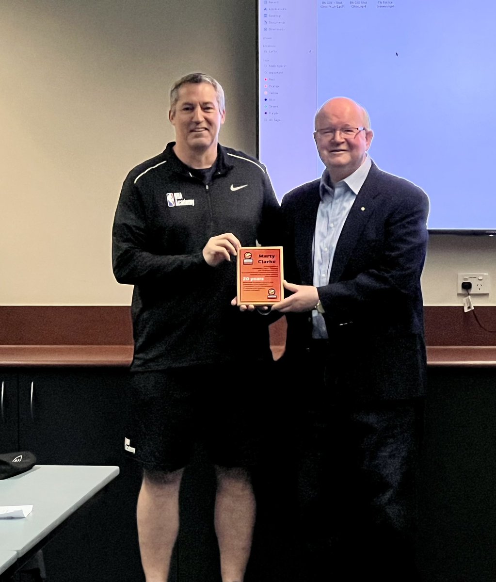 BACentreofExcel's tweet photo. Three doyens of @theAIS basketball program Patrick Hunt, Phil Brown and Marty Clarke were recognised today for their contribution to the @BasketballAus  elite youth pathway https://t.co/KTO1MefNHe