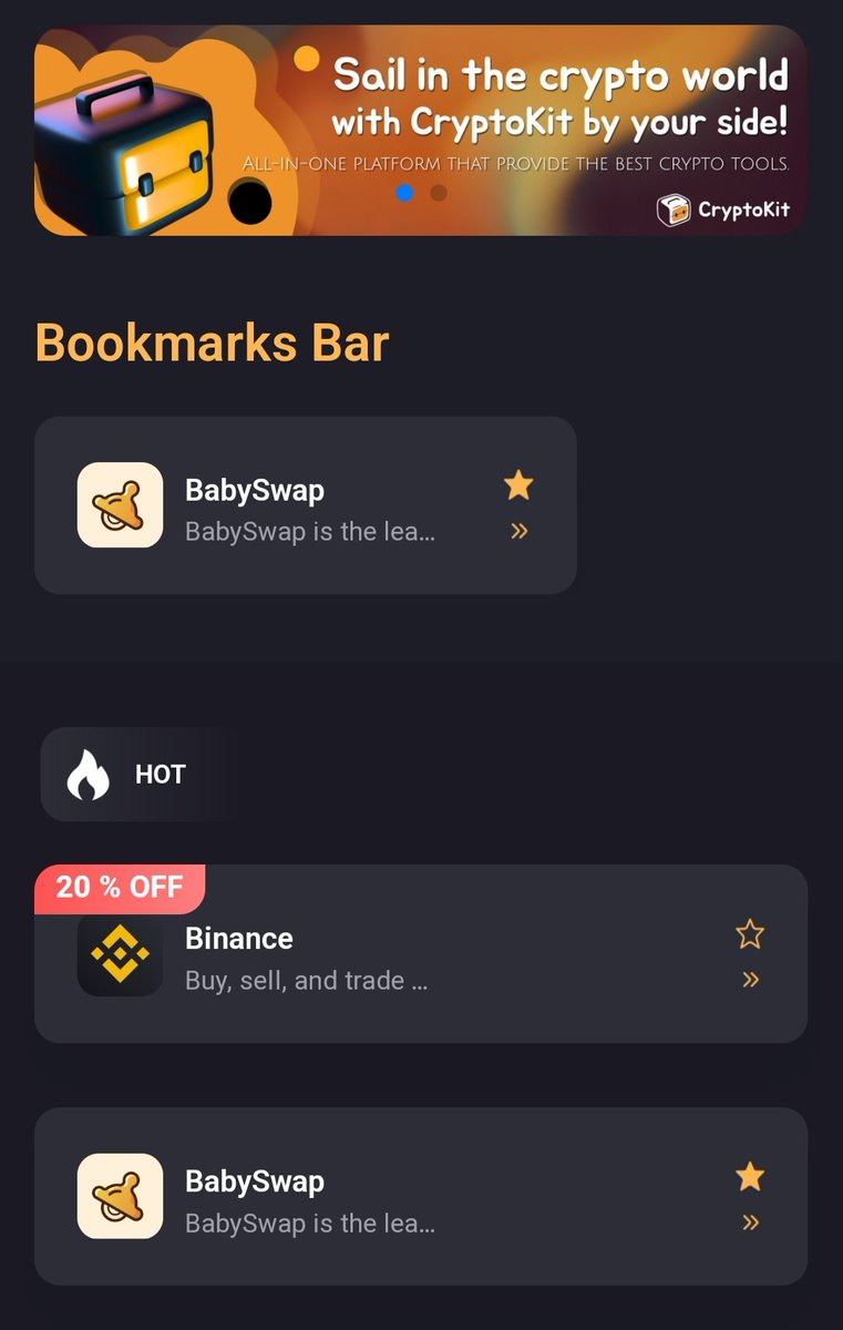 Let's welcome #CryptoKit to #BabySwap 🎉a unique project with a bright future in the crypto world.