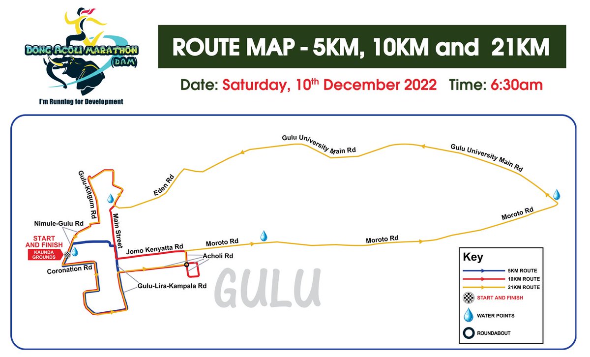 Which ever distance that you are going. You are a runner. Register now for the 21 KM half marathon, 10 KM run and 5 KM fun run. 
#Runforacause #Running #Fitness #PowerOfCommunity #Gulu #DAM #DongAcoliMarathon2022 #RunForDevelopment #Acoliland #NorthernUganda #RunningTips