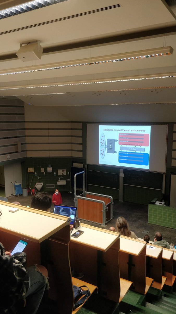sduarrir's tweet photo. We finish the lectures from day 2 with Christian Schlötterer presenting based research obtained Using Experimental Evolution🧬👨‍💻🪰 #EECV22
@PopGenViennaPhD https://t.co/ZCTW36f0DL