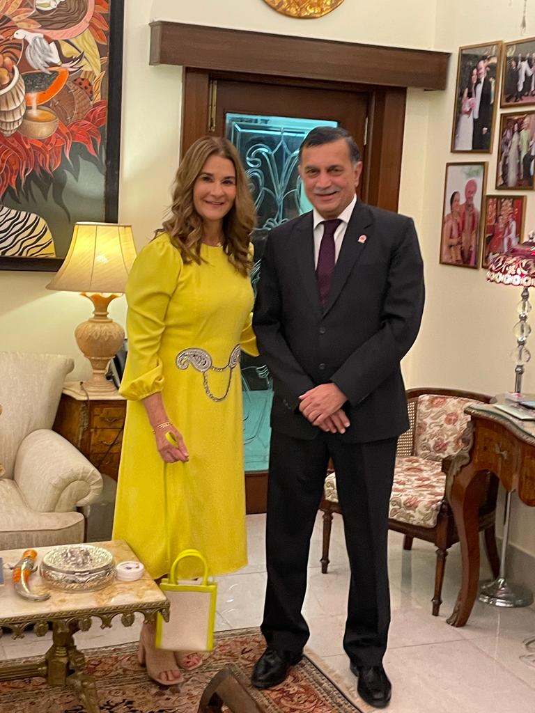 Delighted to have met philanthropist  
<a href="/melindagates/">Melinda French Gates</a>, co-chair of the Gates Foundation whose advocacy for sustainable development &amp; gender equality resonates with #IndianOil's growth mantra. Her perspectives on access to health facilities &amp; energy were truly insightful.