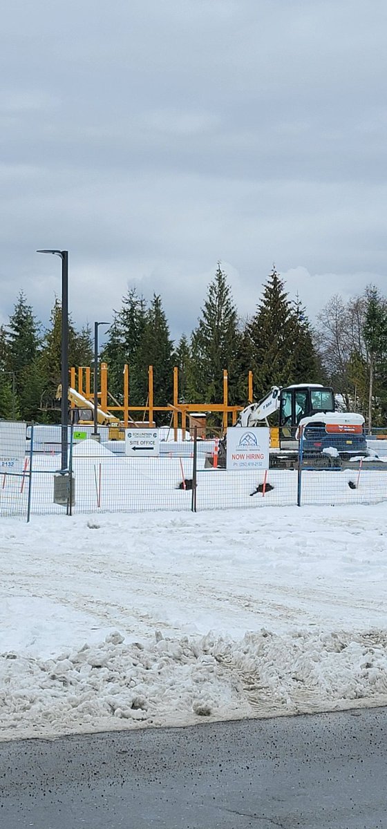 saamenedc's tweet photo. Timbers are up and a gas station, food and retail outlet takes shape! #KwalikumCrossing https://t.co/1p8Pg4cZN1