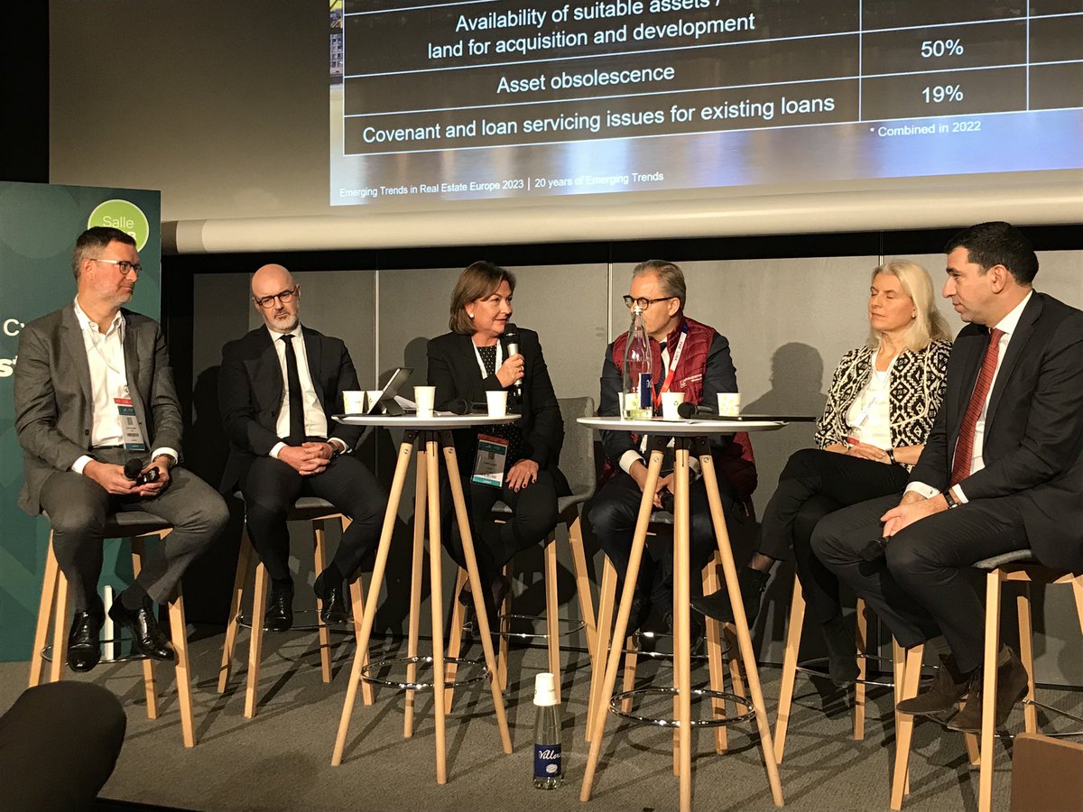 #SIMI2022 - 📢Rendez-vous en salle 252B, au niveau 2, pour la #conférence "ETRE / Emerging Trends in Real Estate 2023 <a href="/ULIEurope/">ULI Europe</a> <a href="/PwC_France/">PwC France</a> avec : Carine Robert, Synergies Urbaines #Icade, Béatrice Lievre-Thery, <a href="/Sogeprom/">SOGEPROM</a>, Christophe Burckart, IWG, Eric Donnet, <a href="/GroupamaImmo/">Groupama Immobilier</a>.🏙️