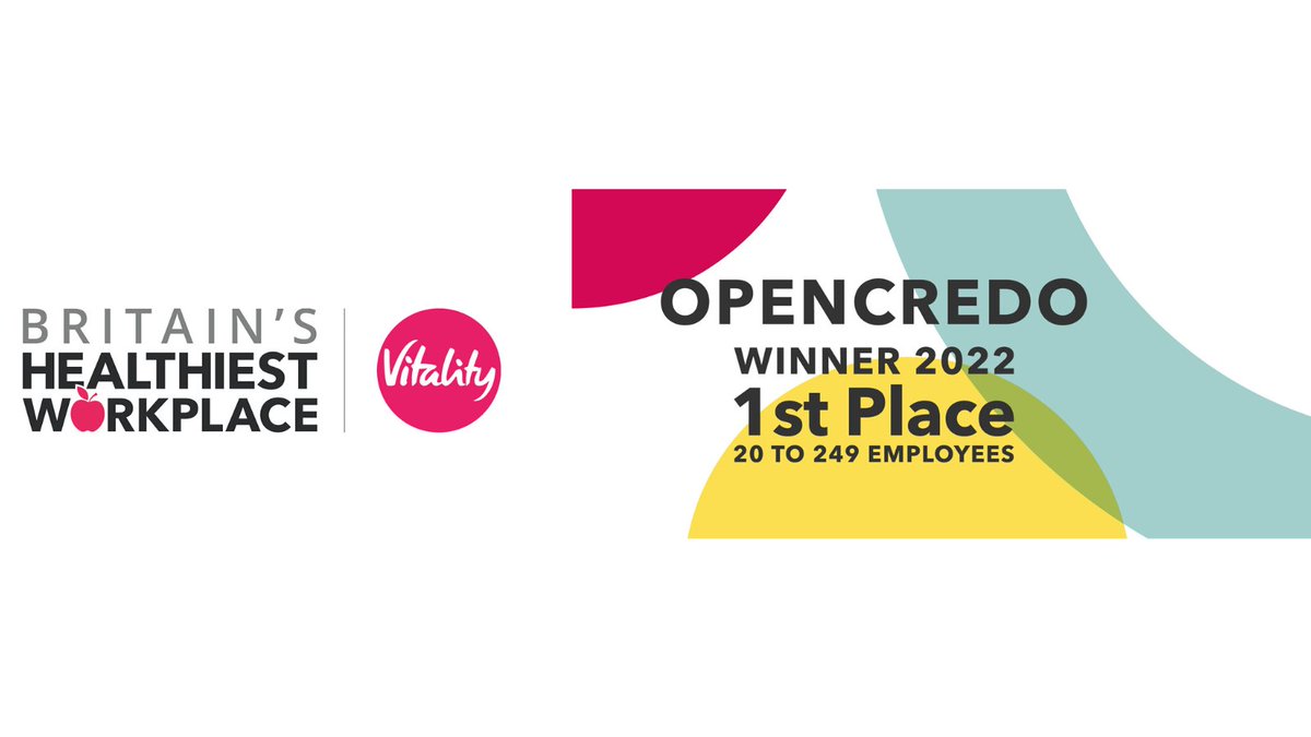 We are absolutely thrilled to announce that @Vitality_UK has named us Britain's Healthiest Workplace in the small business category!

Read more here: vitality.co.uk/media/healthie…

#companyculture #lifeatopencredo #britainshealthiestworkplace #workplaceculture #workplacewellbeing