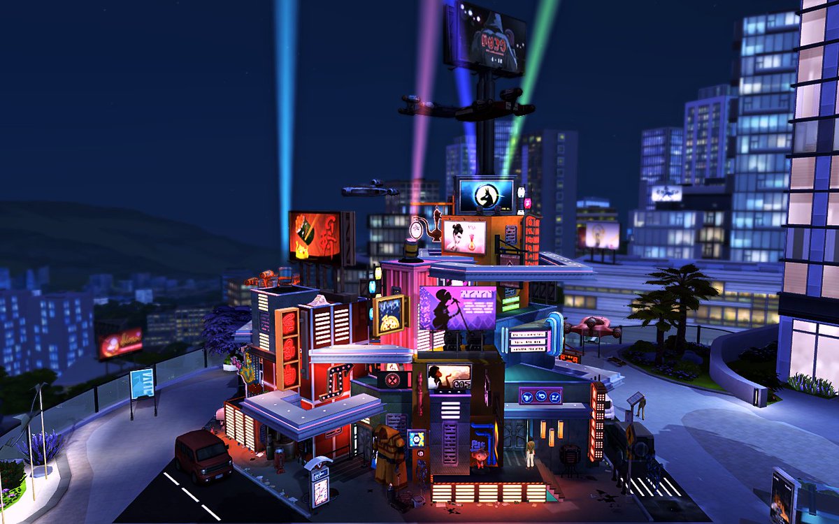 x4m1r4's tweet image. I've created the Cyberpunk 3rd Street, the Plumbob edition for the #SparkSomething Shell. No CC/Mod.

#TheSims4 #ShowUsYourBuilds #TheSims4Contest 

EA Gallery ID: x4m1r4