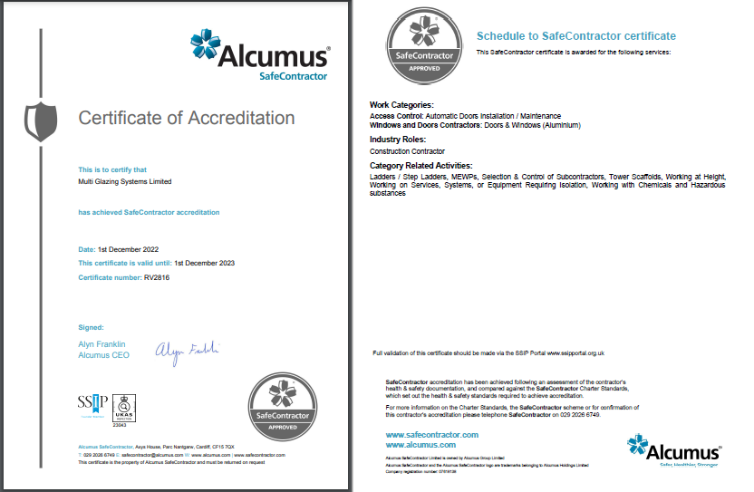 As a #SafeContractor committed to quality, health &amp; safety we are delighted to announce our <a href="/alcumusgroup/">Alcumus</a> SafeContractor Accreditation has been renewed for another 12 months.
#healthandsafety #automaticdoors #aluminium #installation #maintenance #contractors #facilitiesmanagement