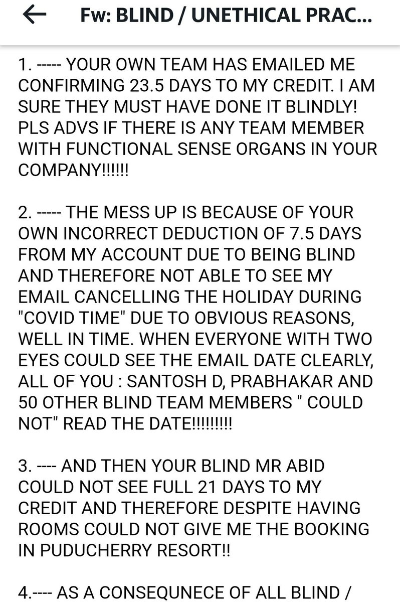 godschildom's tweet photo. @clubmahindra how come u hv such blind team so they say "we can't see your valid holiday points" r u all eating these points besides eating our money too? https://t.co/uA4voChBzQ