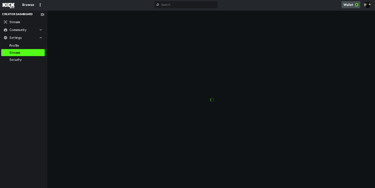 GravadoLive's tweet photo. @Trainwreckstv Stream Page seems to be perma loading, trying to hook up my stream key https://t.co/FcUIQ6Kwwh