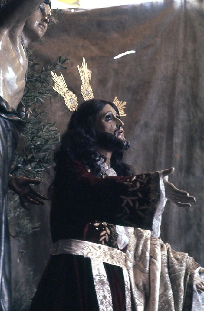 Ntro. Padre Jesús Orando en el Huerto en su tinglao en 1981. #CofradiasMLG