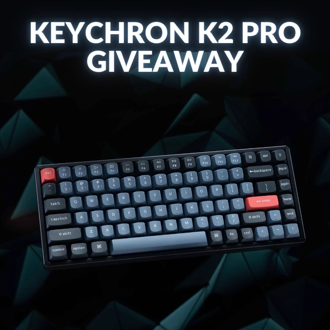 To celebrate the release of the Keychron K2 Pro, we are giving away two K2 Pro to two lucky winners🎉. Winners will be announced on December 12.

Retweet and enter👉🏻
https://gleam.io/BdeQl/keychron-k2-pro-giveaway