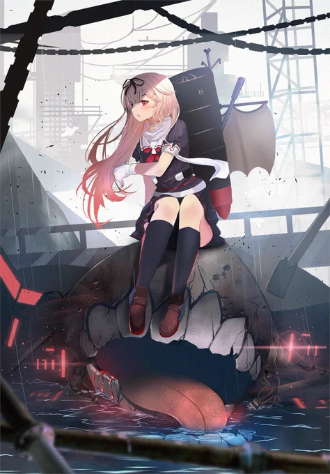 #艦これ #夕立 夕立描きました!敵艦なんて目じゃないね(*'ω'*) 