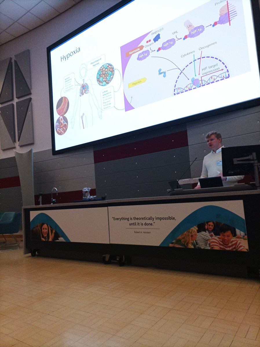BridgeKatherine's tweet photo. Our very own post-doc David Kealy presenting his work on #HIFs in #HSCs #MSCA22 @YBRI_UoY @BiologyatYork https://t.co/o6WRzm6eyd