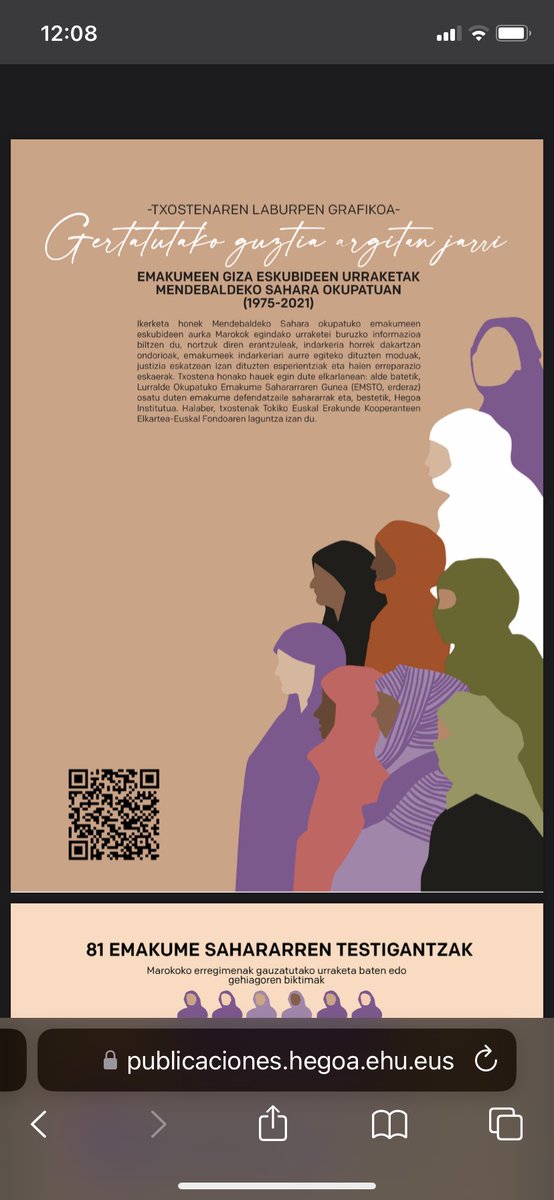 #16DaysSaharawiWomen.
@Instituto_Hegoa ren ezinbesteko argitalpena. publicaciones.hegoa.ehu.eus/uploads/pdfs/6…
Hona laburpena👇🏽
#16DaysActivism
#OrangeTheWorld #WomenUnderOccupation