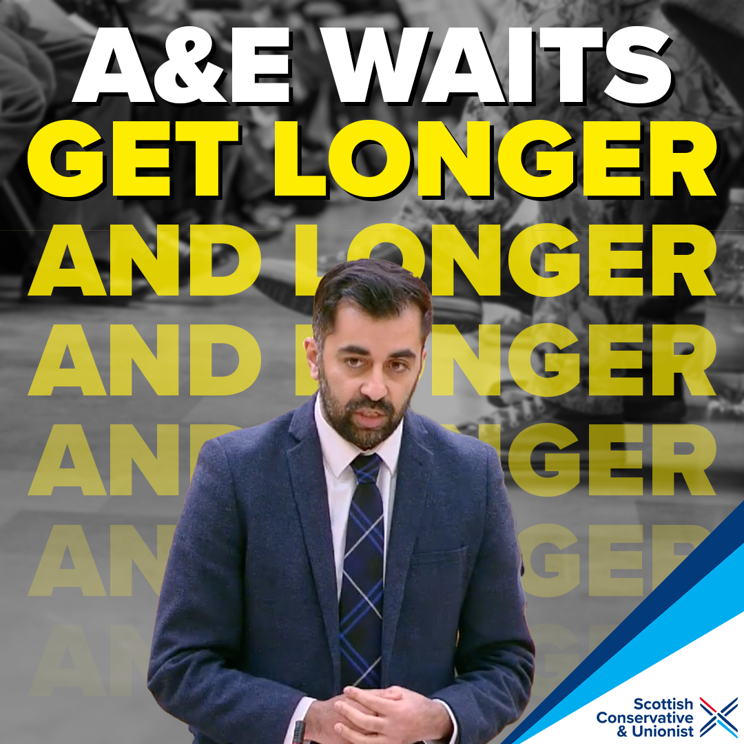 ScotTories's tweet image. Nicola Sturgeon cannot continue to stand idly by week after week as waits at our A&amp;amp;Es get longer and longer under her hopeless health secretary.

She must act without further delay and #SackHumza now.

👉 action.scottishconservatives.com/sack-humza-now