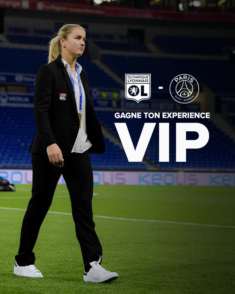 🔥 On t'emmène dans les coulisses du 𝗚𝗿𝗼𝘂𝗽𝗮𝗺𝗮 𝗦𝘁𝗮𝗱𝗶𝘂𝗺 pour 𝗢𝗟/𝗣𝗦𝗚 avec la personne de ton choix !

🎁 Accueil des joueuses, visite des studios OLPLAY, échauffement bord terrain, match en salon VIP...

👉 Follow <a href="/OLfeminin/">meg</a> &amp; retweet cette publication