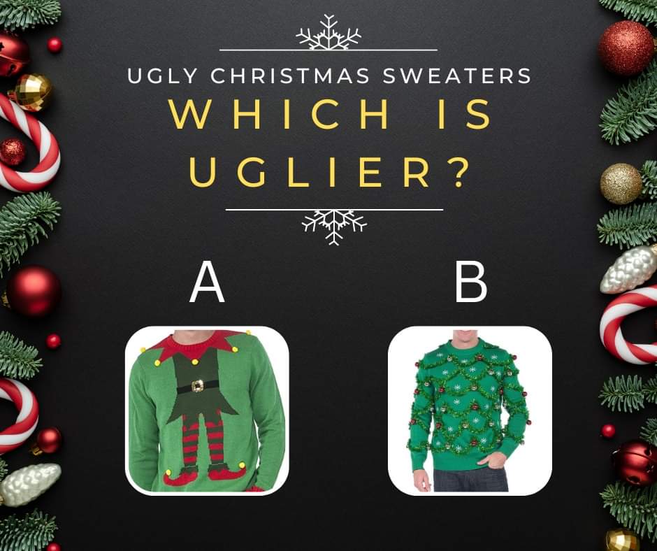 Which Sweater is Uglier? Let us know in the comments.
#LindsayDodgeChrysler #iPinkySwear #Christmas #YourCommunityDealership