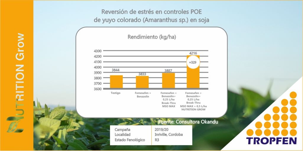 TROPFEN_AGRO's tweet photo. #Soja La dupla que mejor se complementa en el partido contra el #YuyoColorado, maximizando los controles con el menor impacto sobre el cultivo.
-
#NutritionGrow #Bioestimulante #BreakThruMSOMAX #Coadyuvante https://t.co/hlNcznptv9