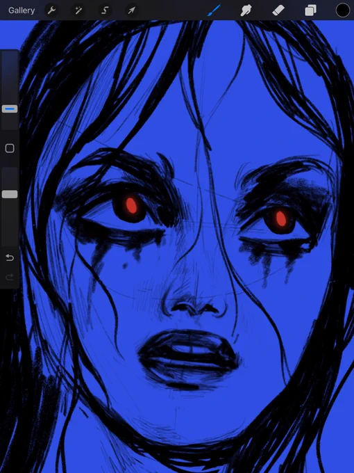 30 min sketch breakIt's so hard to draw 3/4's the other way  