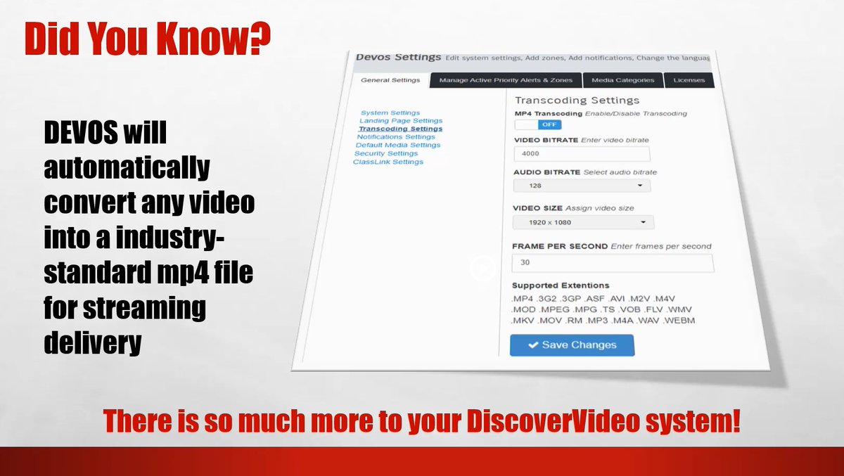 Did you know DEOVS automatically transcodes your video? This video walks you through the automation of capturing and archiving live television and streams directly to your DEVOS library. #EnterpriseVideo #VideoManagement #StreamingServer 1l.ink/FJJ5QBJ