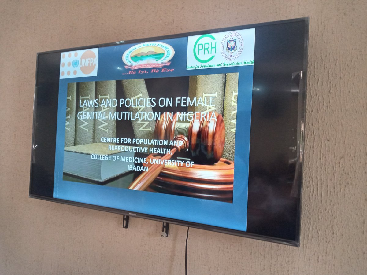 cprh5's tweet photo. Laws and Policies on female genital mutilation (FGM) in Nigeria
#EndFGMinEkiti
#CPRH_Projects
Supported by @cprh5, @UNFPANigeria, @UNICEF_Nigeria, @ekitistategov https://t.co/Xg840ji4rp