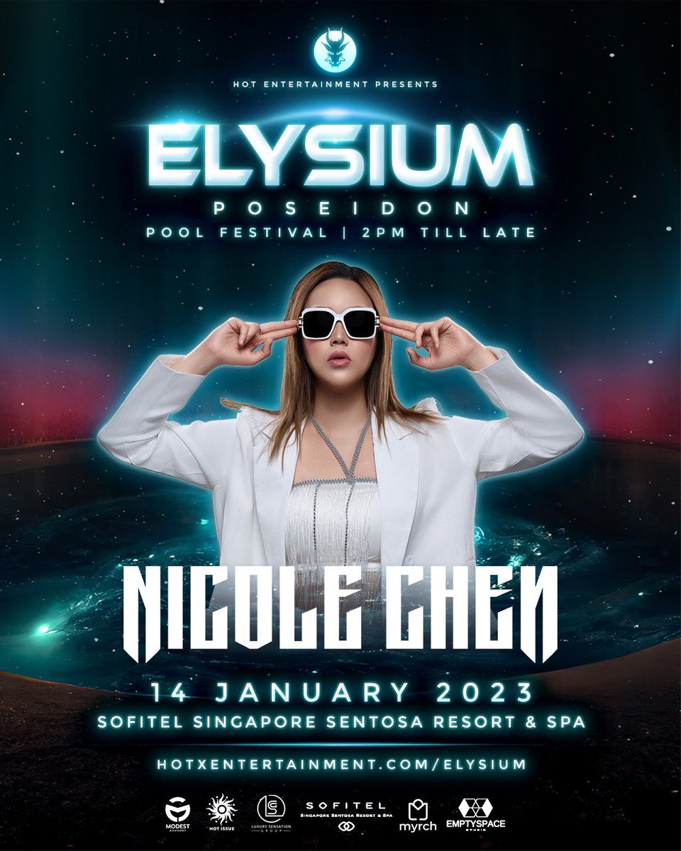 Joining us at our water festival, we have the one and only Nicole Chen who will be serving the crowd with her signature style of beats that has charted in her persevering career for more than 10 years. 

Get tickets here: 
hotxentertainment.com/elysium