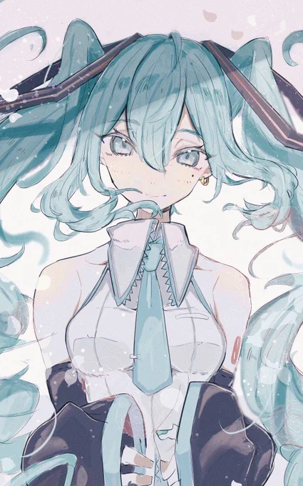 #今年も残りわずかなので今年一番伸びた絵を貼るミク 