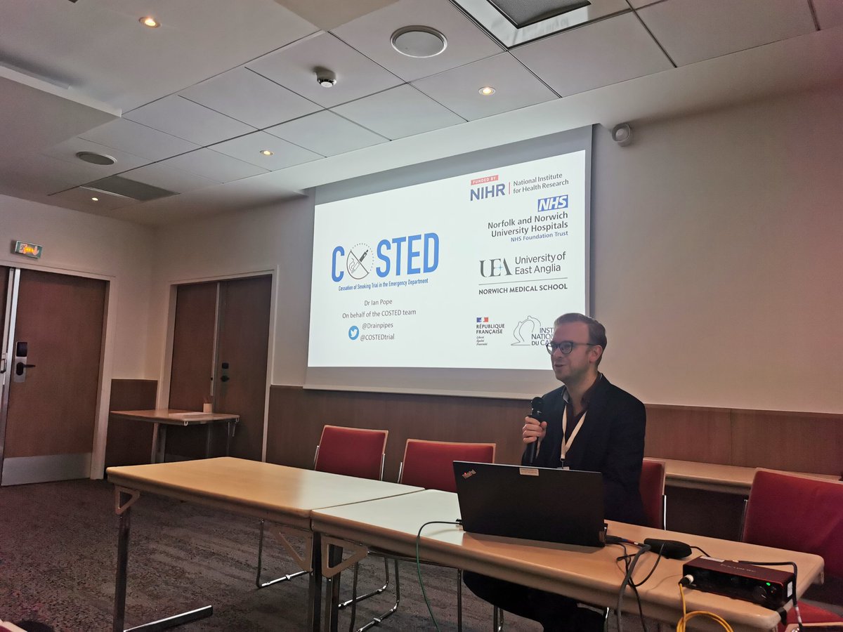 AddictionResearchUEA (@addictionuea) on Twitter photo <a href="/Drainpipes/">Ian Pope</a> talking about our trial of an e cig pod device as an opportunistic smoking cessation intervention delivered in UK hospital emergency departments <a href="/CostedTrial/">The CoSTED Trial</a> <a href="/UeaMed/">MED UEA</a> <a href="/UEAResearch/">UEA Research</a> <a href="/Drainpipes/">Ian Pope</a> talking about our trial of an e cig pod device as an opportunistic smoking cessation intervention delivered in UK hospital emergency departments <a href="/CostedTrial/">The CoSTED Trial</a> <a href="/UeaMed/">MED UEA</a> <a href="/UEAResearch/">UEA Research</a>