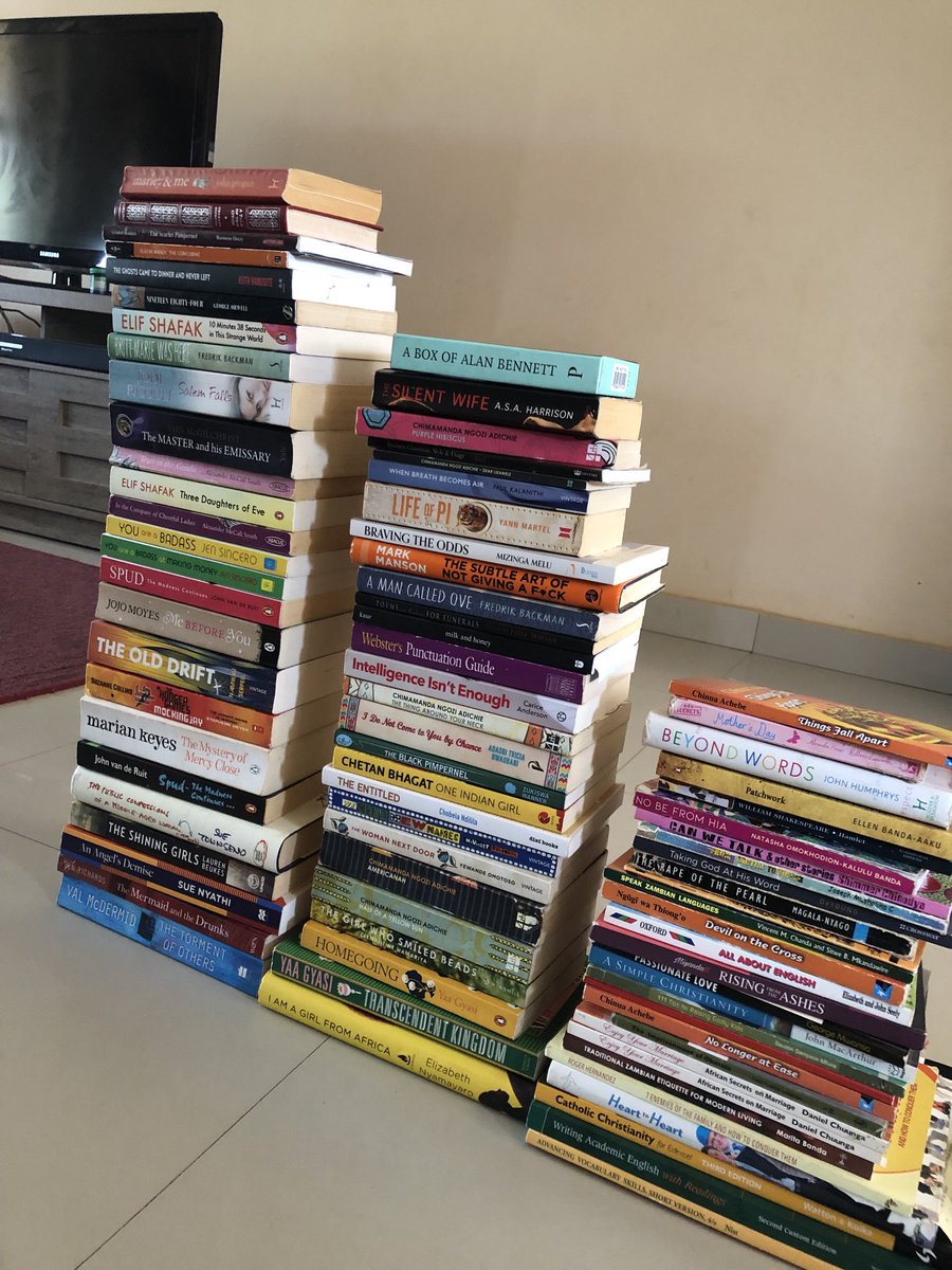 Some of the books I own , excluding my children’s books