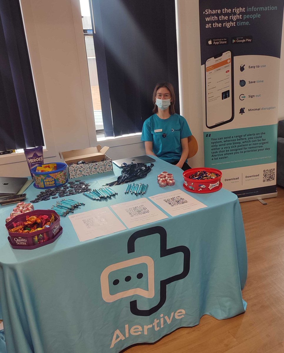 Alertive (@alertivecomms) on Twitter photo Excited to be at <a href="/MidYorkshireNHS/">Mid Yorkshire Teaching NHS Trust</a> introducing new users to Alertive - come visit our stand at Dewsbury Hospital today or Pinderfields Hospital tomorrow to have a chat with the team and grab some complimentary sweets! Excited to be at <a href="/MidYorkshireNHS/">Mid Yorkshire Teaching NHS Trust</a> introducing new users to Alertive - come visit our stand at Dewsbury Hospital today or Pinderfields Hospital tomorrow to have a chat with the team and grab some complimentary sweets!
