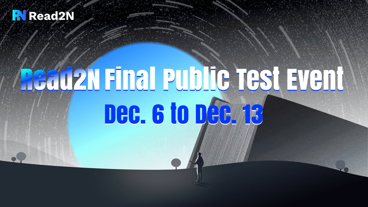 Read2N will go live on Dec 15! The final public test is now open!🎉🎉

Download link:
Android:s3.read2n.com/apk-prod/read2…
iOS:testflight.apple.com/join/S1W66Ebs

Then join the Read2N TG group and enter /invitation to get an invitation code to complete your registration!
t.me/+2MSYIwJbvKU4O…