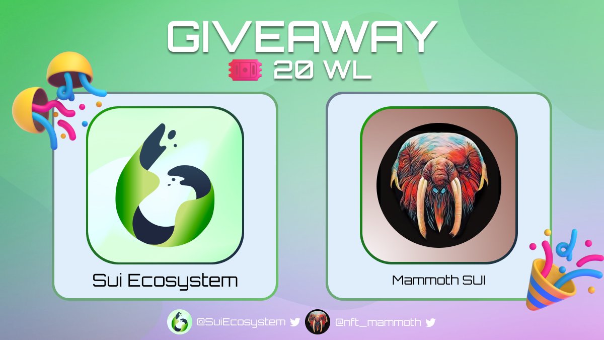 Sravad's tweet photo. To celebrate our partnership with 
@SuiEcosystem
❤️

We're doing a huge giveaway 🎁

20 WL
 
1. Go to https://t.co/aDOQlQCXnE
2. Do all the tasks.
3. Get rewarded.

#Sui #SuiEcosystem #Suinami #SuiNFTs https://t.co/4tKE6vLPrV