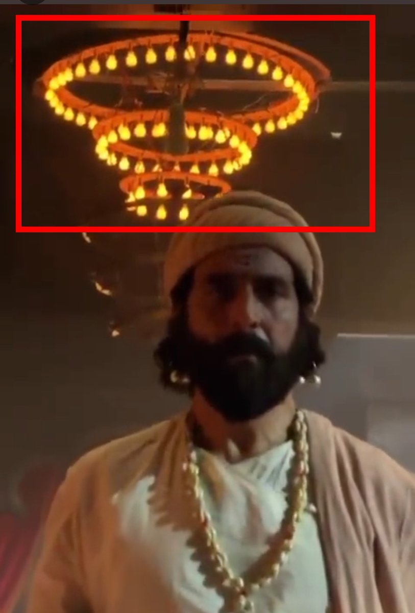 Shivaji Maharaj ruled from 1674 to 1680.

Thomas Edison invented light bulb in 1880.

This is Akshay Kumar playing Shivaji.