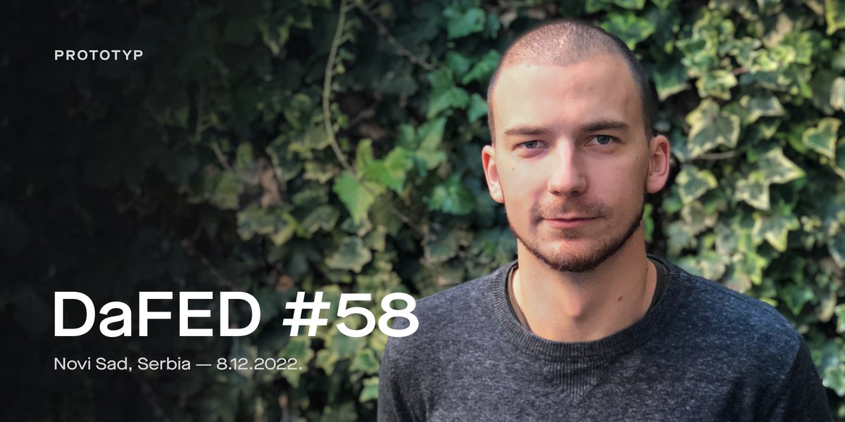 _prototyp's tweet photo. This Thursday, starting at 6 PM, our Sebastijan will hold a lecture at the @dafedorg MeetUp in Novi Sad, Serbia.
Join the lecture for free and learn how to build a cost-effective Firebase app for MVP and beyond.
👉 https://t.co/exfdG1h8oN
#dafed #firebase #webdevelopment https://t.co/uwlbrZqWIL