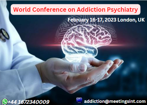 Addiction_22's tweet photo. I'm hosting the World Conference on Addiction Psychiatry. 
Would you like to attend?
#Register for #AddictionPsychiatry2023   to get a 30% ##discount on your registration to avail of the early bird offer. This #conference will be held on #February 16-17, 2023 in #London, #UK. https://t.co/CnasmnRkMe
