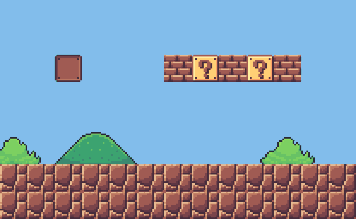 I am working on redesigning pixel assets from Super Mario. This is an example of already finished assets! :D
#pixelart #pixelartist #supermario