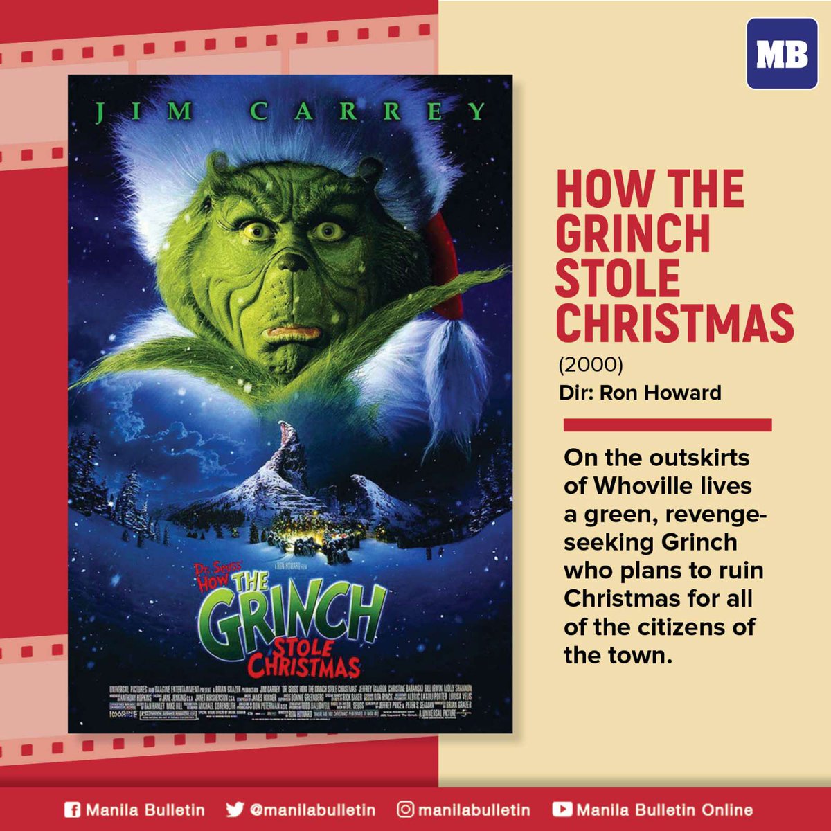 manilabulletin's tweet photo. 10 CLASSIC (AND NOT-SO) CHRISTMAS-THEMED MOVIES TO REVISIT THIS HOLIDAY SEASON! 🎄🍿🎥

Nothing gets us in the mood for Christmas quite like watching and rewatching our favorite Christmas-themed movies, both classic and modern. https://t.co/Ym9GZjy1Qu