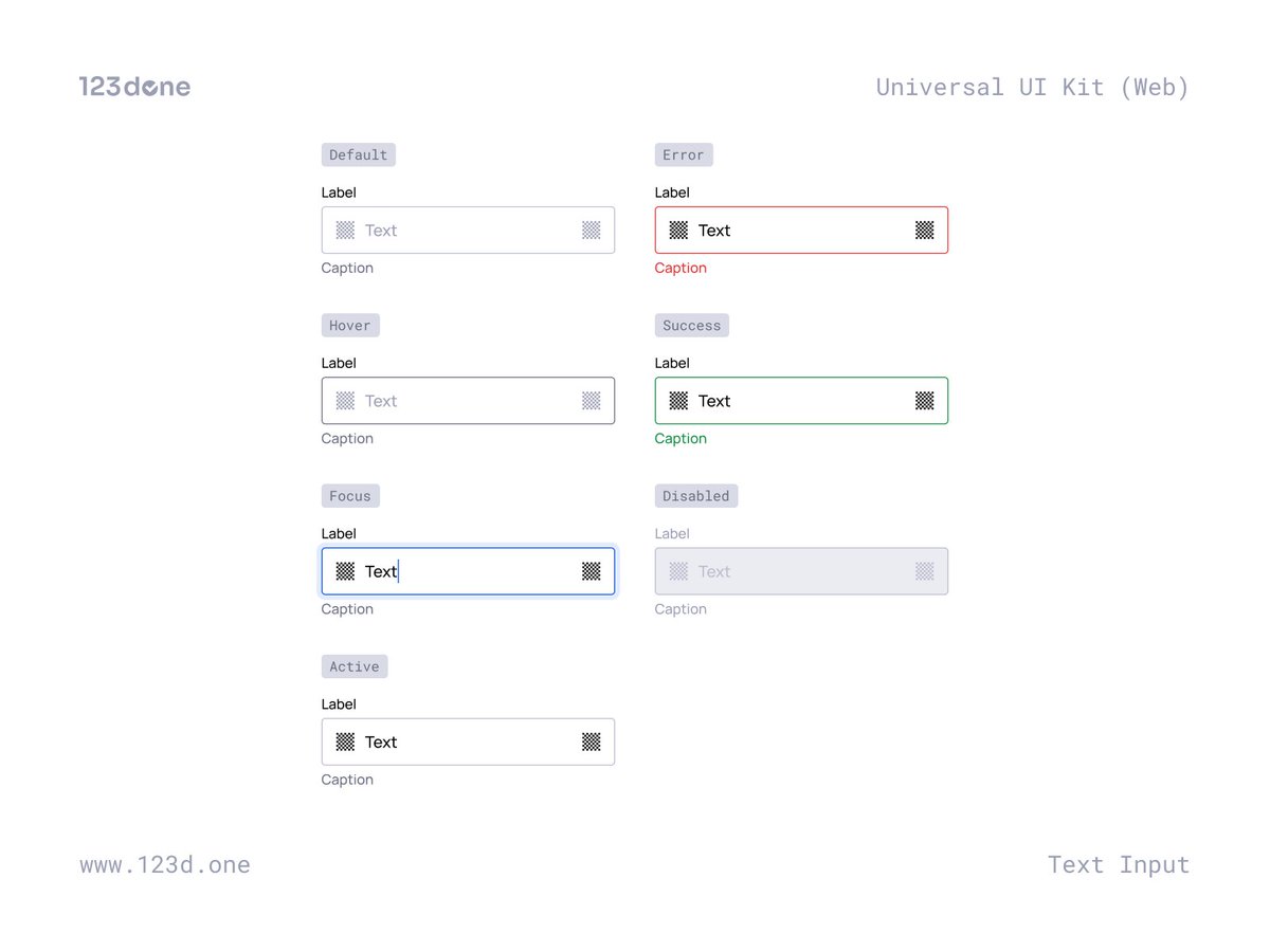 the123done's tweet photo. Diving into the Text Input component of the Universal UI Kit (Web)
#ui #button #uitips #designtips #designsystem #uicomponents #figmasystem #figmatips #uidesigner #uikit #uikits #uikitdesign #buttonui #buttonstates #123done https://t.co/oZEMkQoz3n