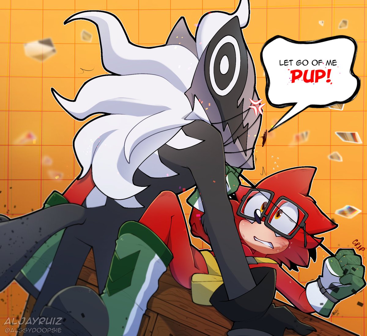 AlssyDoopsie's tweet photo. I'll be making a Holiday themed Infidget art soon.

#infidget #infinitethejackal #gadgetthewolf https://t.co/og7epBreOr