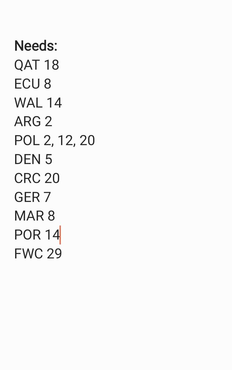 TimMetcalfe75's tweet photo. 13 to go! Can anyone help? Here are my Swaps too #gotgotneed https://t.co/Fy6BFnXjSL