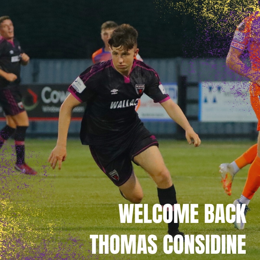 ✍️𝙒𝙀𝙇𝘾𝙊𝙈𝙀 𝘽𝘼𝘾𝙆 𝙏𝙃𝙊𝙈𝘼𝙎 𝘾𝙊𝙉𝙎𝙄𝘿𝙄𝙉𝙀

We are thrilled to welcome back Thomas Considine for the 2023 season!  Since joining from Bohemians in 2021, Considine has become an instant fan favourite at Ferrycarrig Park 👑

📰Full story: wexfordfc.ie/latest-news/14…